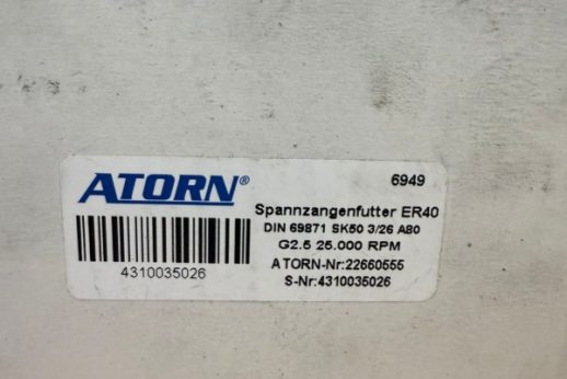 ATORN Spannzangenfutter ER40 - 5