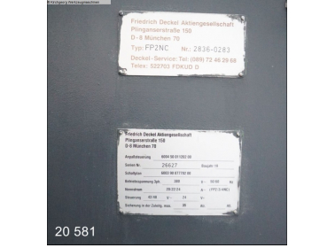 DECKEL FP 2 NC / DIALOG 11 - 7