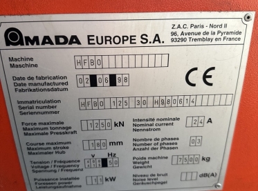 AMADA HFB 125-3 - 5