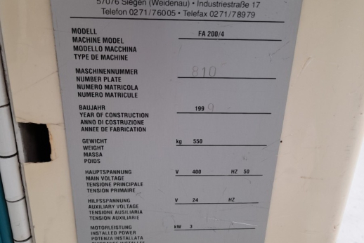 INDUMASCH FA 200/4 - 8